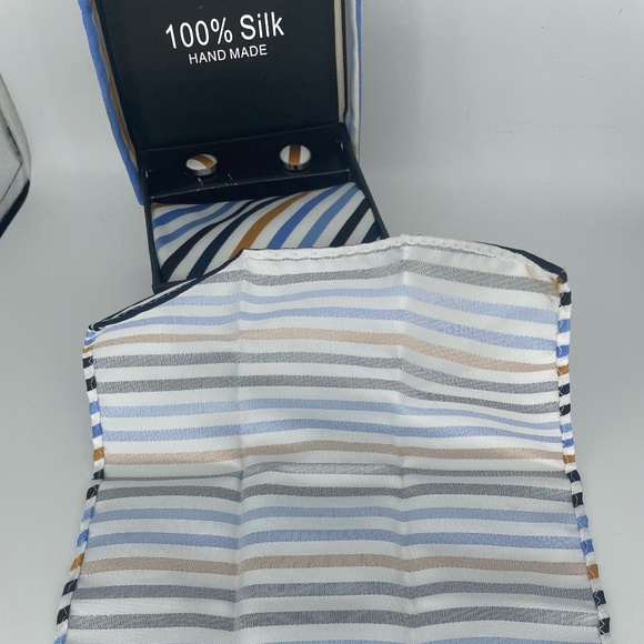 SILK TIE with scarf & wrist buttons.  Hand made in Vietnam.  It's a kit in a box - Picture 5 of 15